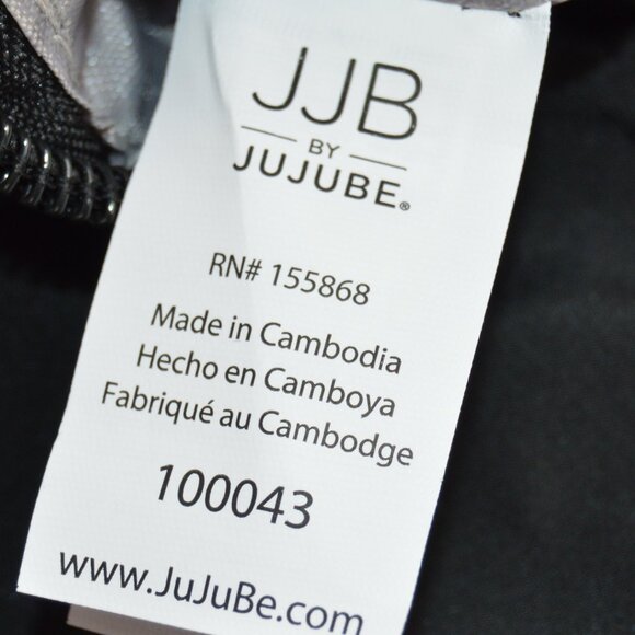 JJB By JUJUBE Large Modern Diaper Backpack Black NWT - Picture 7 of 16